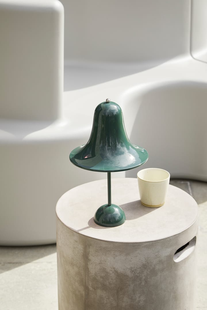 Lámpara de mesa portátil Pantop 30 cm, Dark Green Verpan