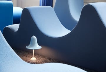 Lámpara de mesa portátil Pantop 30 cm - Dusty blue - Verpan