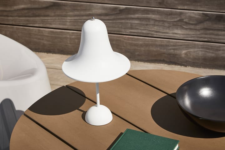 Lámpara de mesa portátil Pantop 30 cm, Matt White Verpan