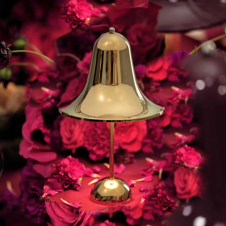 Lámpara de mesa portátil Pantop 30 cm - Shiny brass - Verpan