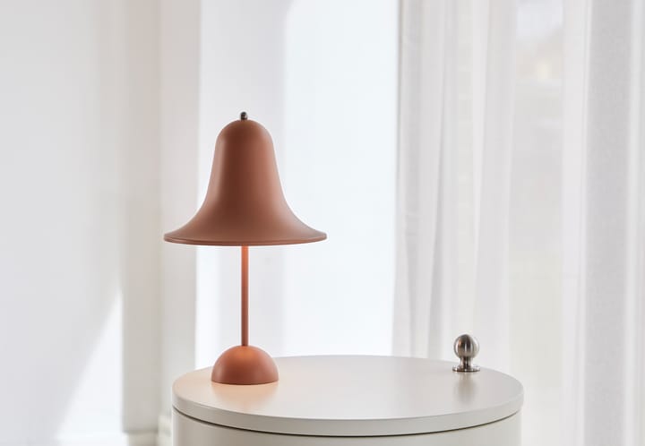 Lámpara de mesa portátil Pantop 30 cm, Terracotta mate Verpan