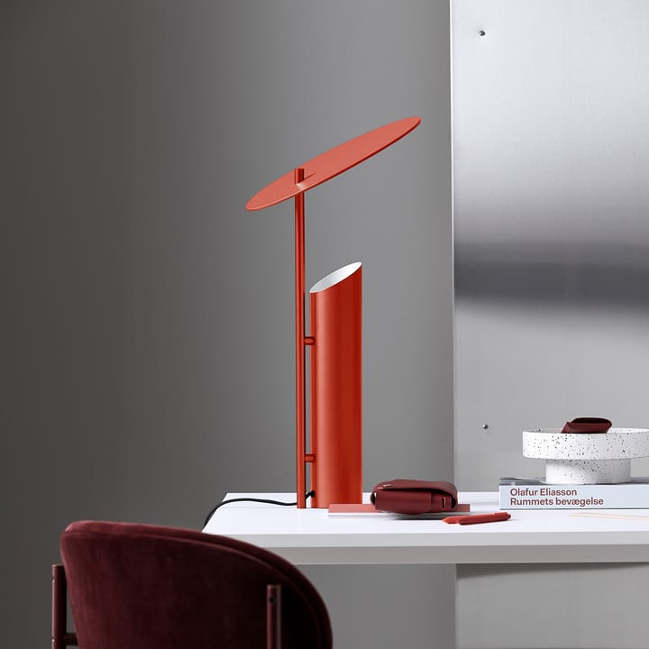 Lámpara de mesa Reflect, rojo Verpan