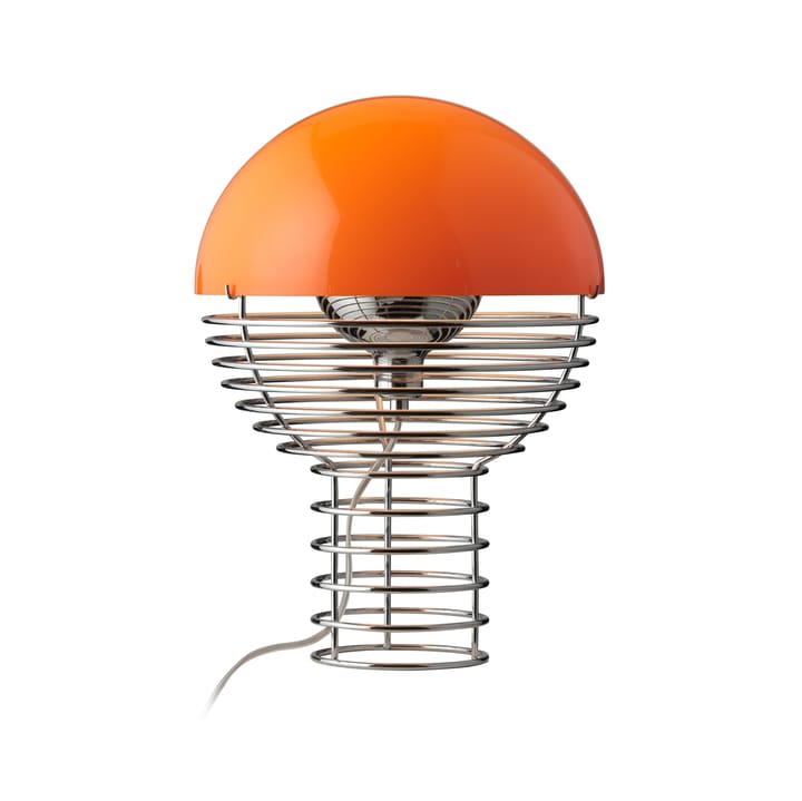 Lámpara de mesa Wire Ø30 cm - Chrome-orange - Verpan