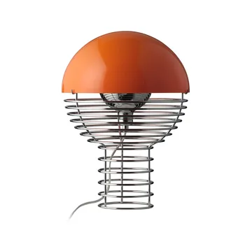 Lámpara de mesa Wire Ø30 cm - Chrome-orange - Verpan