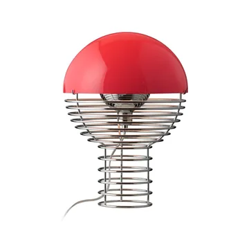 Lámpara de mesa Wire Ø30 cm - Chrome-red - Verpan