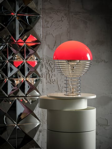 Lámpara de mesa Wire Ø30 cm - Chrome-red - Verpan