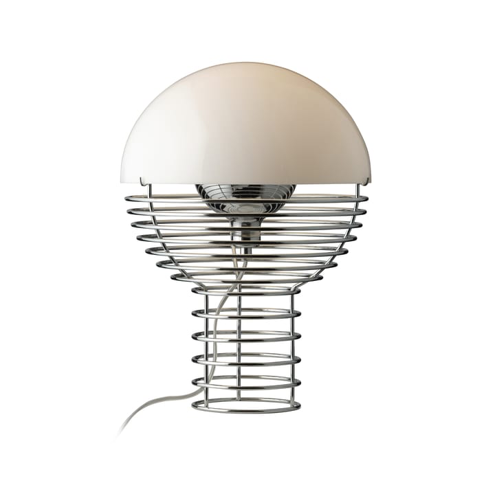 Lámpara de mesa Wire Ø30 cm, Chrome-white Verpan