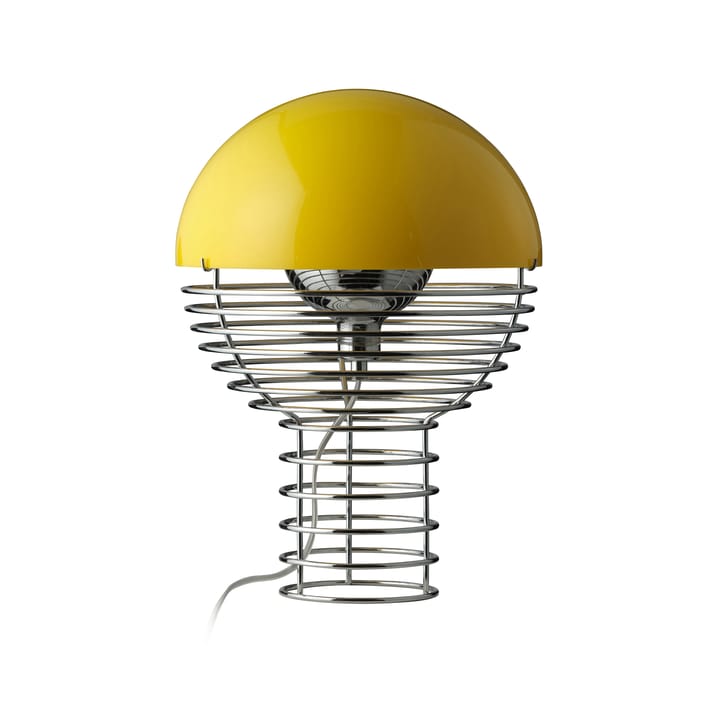 Lámpara de mesa Wire Ø30 cm, Chrome-yellow Verpan