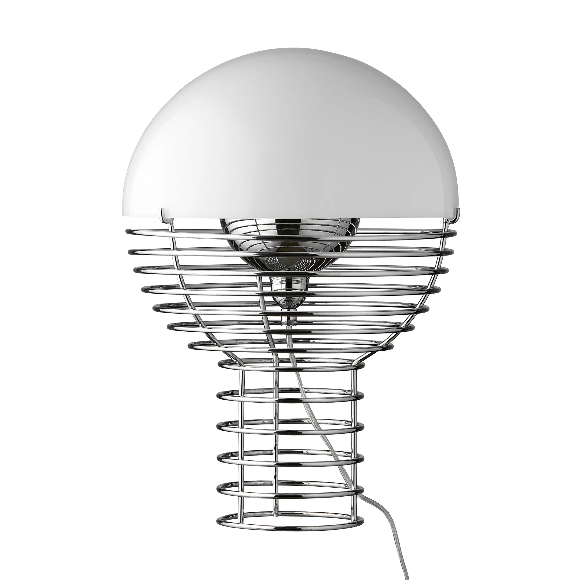 Lámpara de mesa Wire Ø40 cm, blanco Verpan
