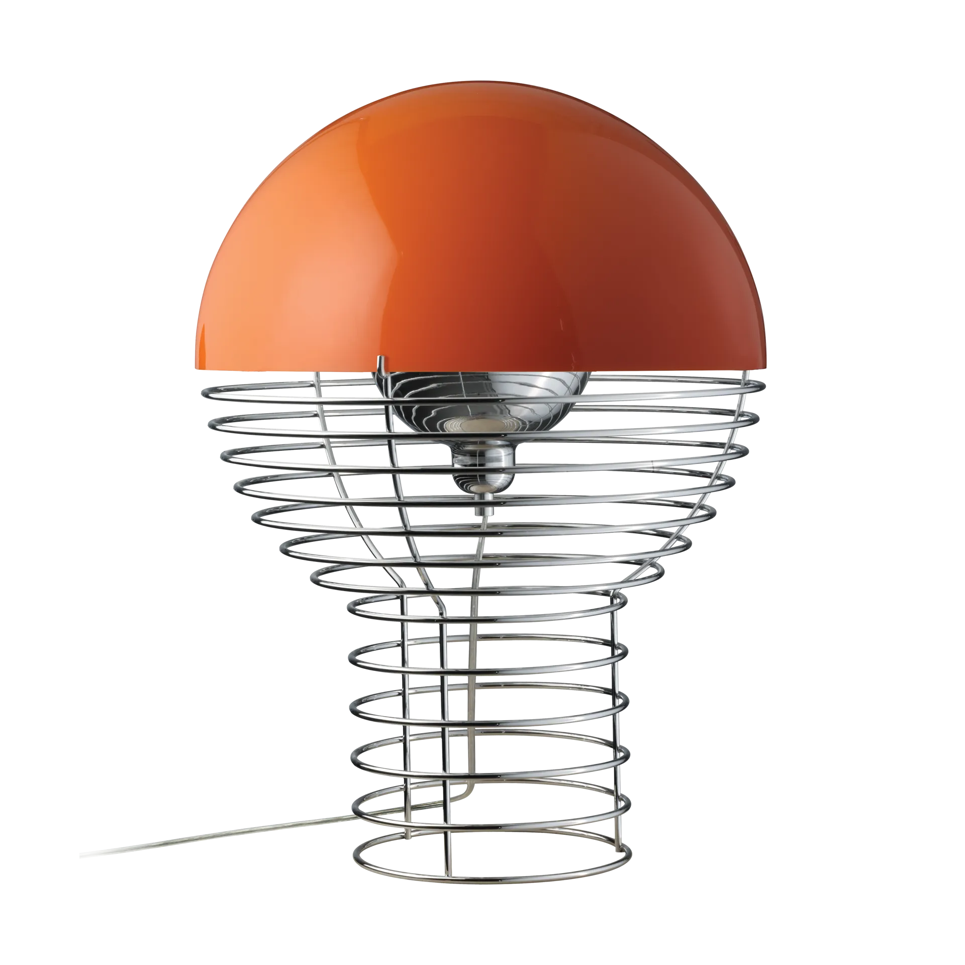 Lámpara de mesa Wire Ø40 cm, Chrome-orange Verpan