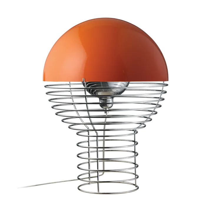 Lámpara de mesa Wire Ø40 cm - Chrome-orange - Verpan