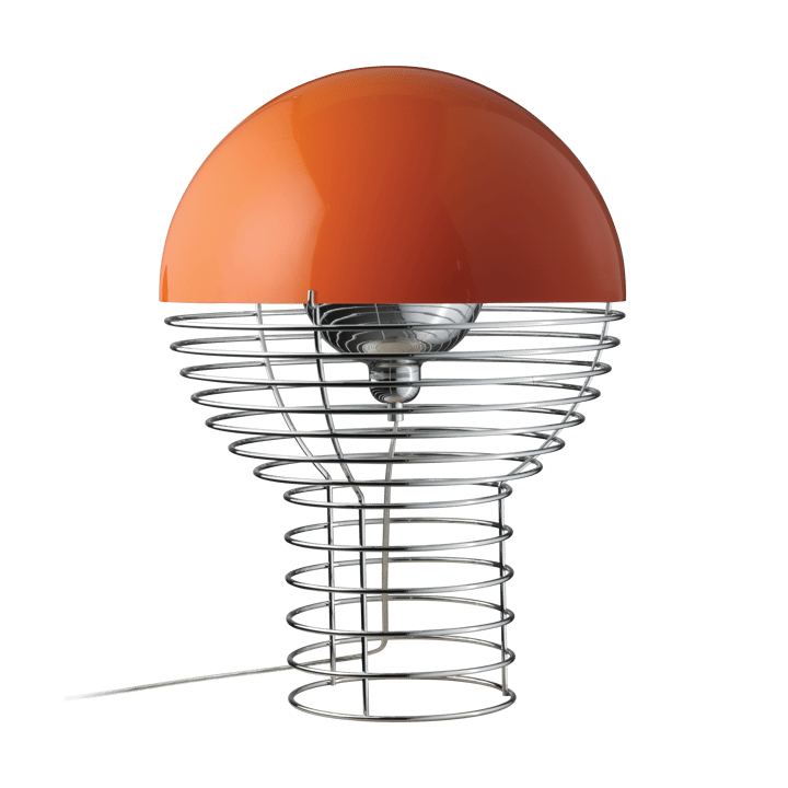 Lámpara de mesa Wire Ø40 cm - Chrome-orange - Verpan