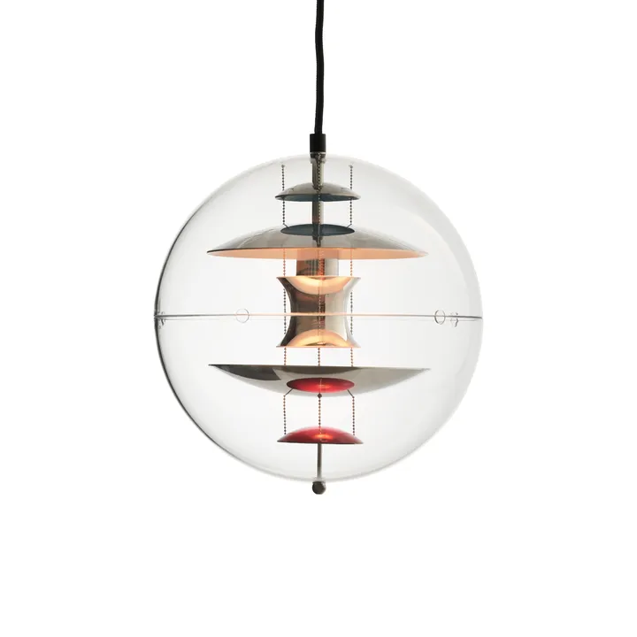 Lámpara de techo VP Globe Ø28cm - Chrome-red-blue - Verpan