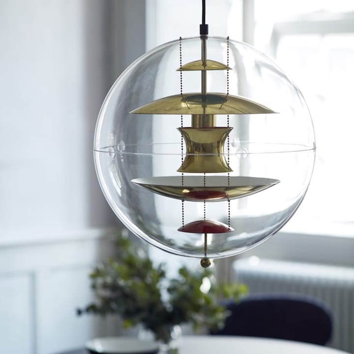 Lámpara de techo VP Globe Brass, Ø40 cm Verpan