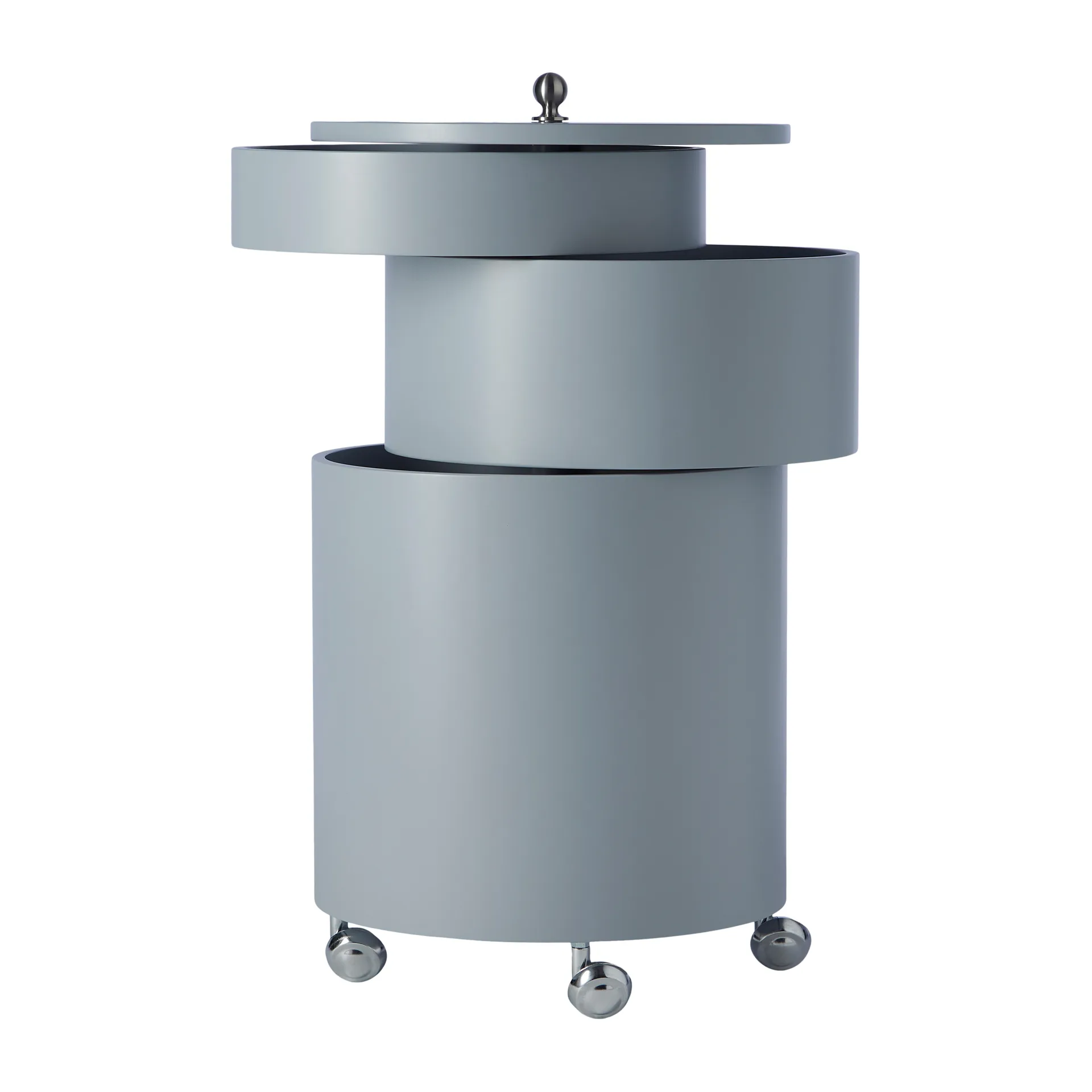 Mesa con ruedas Barboy, Lilac grey Verpan