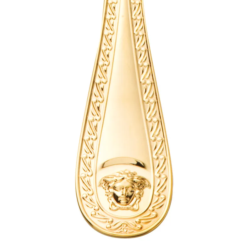 Cuchara de servir Versace Medusa, Chapado en oro Versace