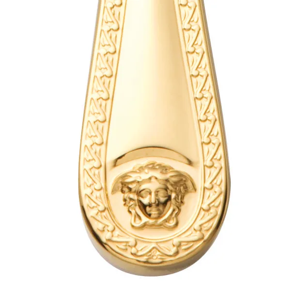 Cuchillo de comida Versace Medusa chapado en oro, 22,5 cm Versace