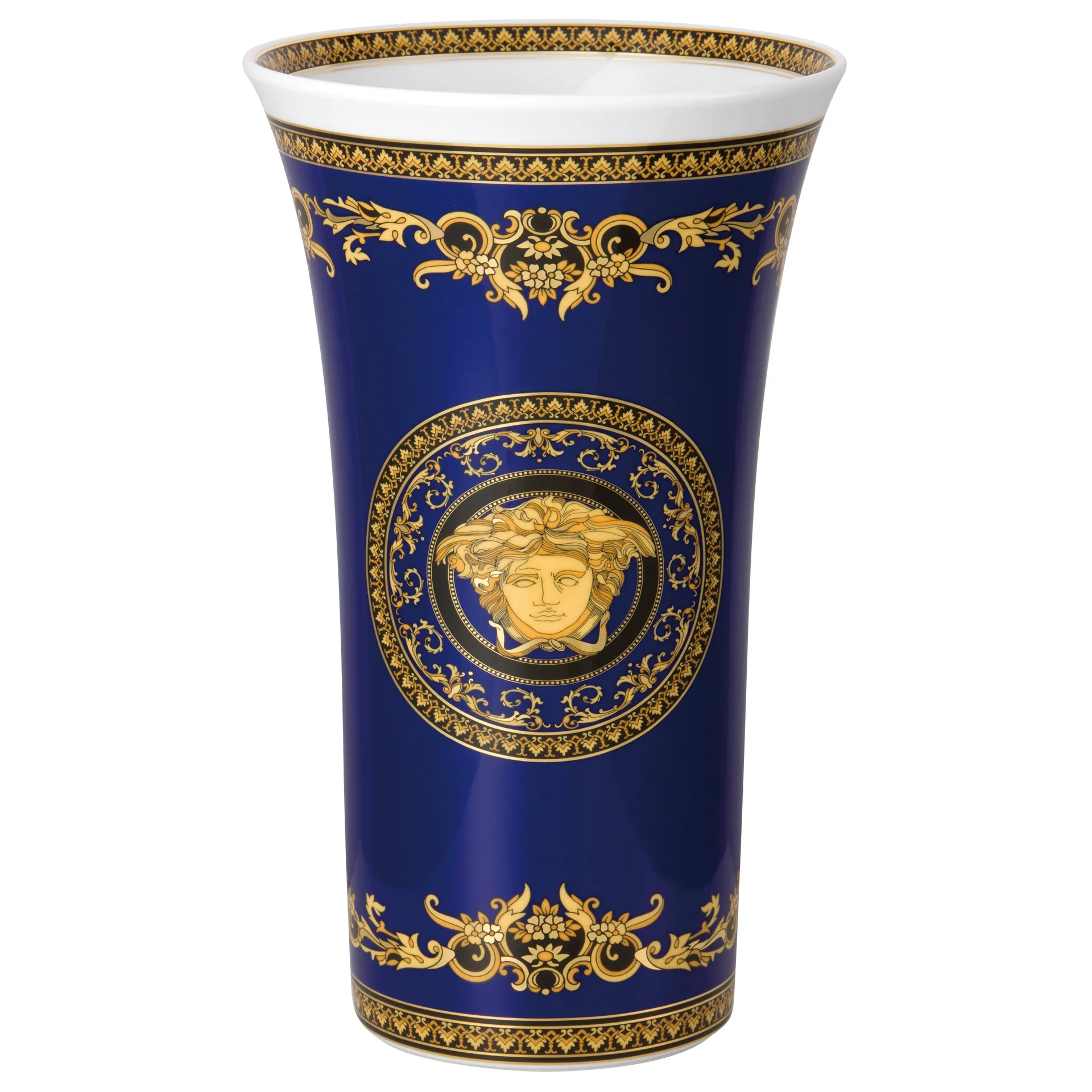 Florero Versace Medusa Blue, Grande Versace