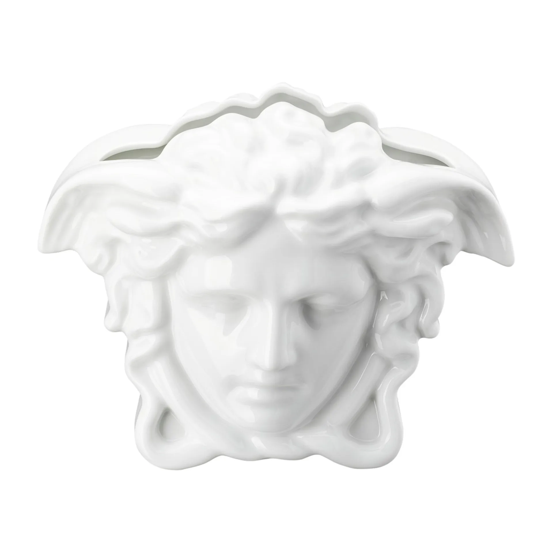 Jarrón Versace Medusa Grande 21 cm, blanco Versace