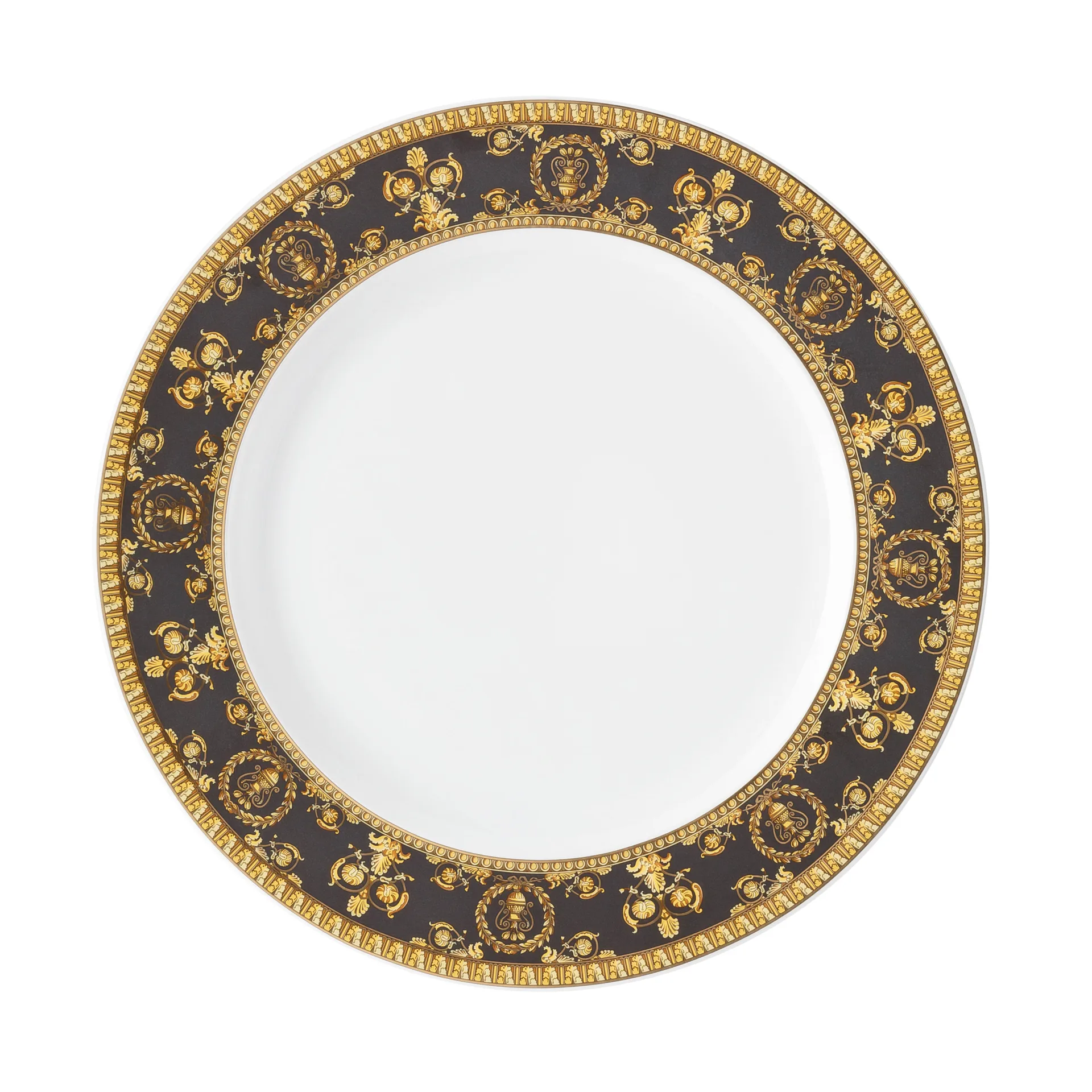 Plato para postres Versace I love Baroque, Nero Versace