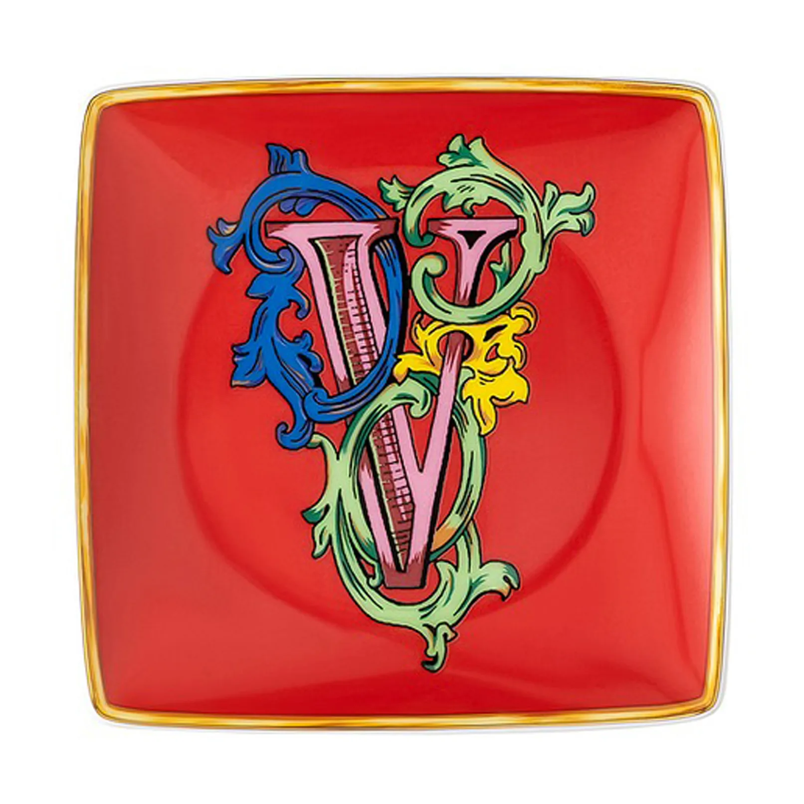 Set de 7 platos Versace Holiday Alphabet 12 cm, Versace Versace