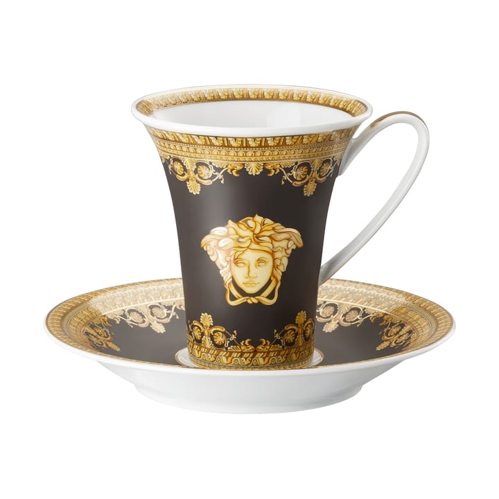 Taza con plato Versace I love Baroque - Nero - Versace