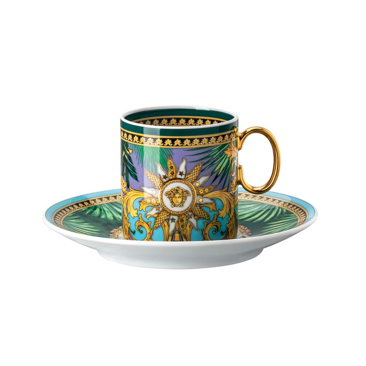 Taza espresso y platillo Versace Jungle Animalier - Multi - Versace