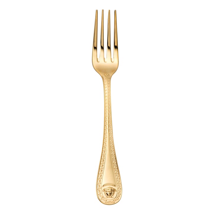 Tenedor de comida Versace Medusa chapado en oro - 20,5 cm - Versace