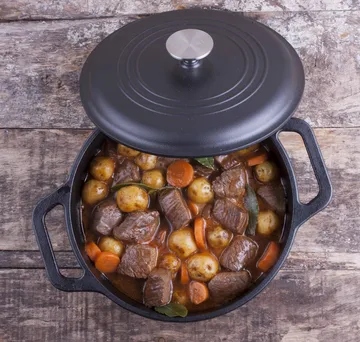 Cacerola de hierro fundido 3,8 l - Negro - Victoria