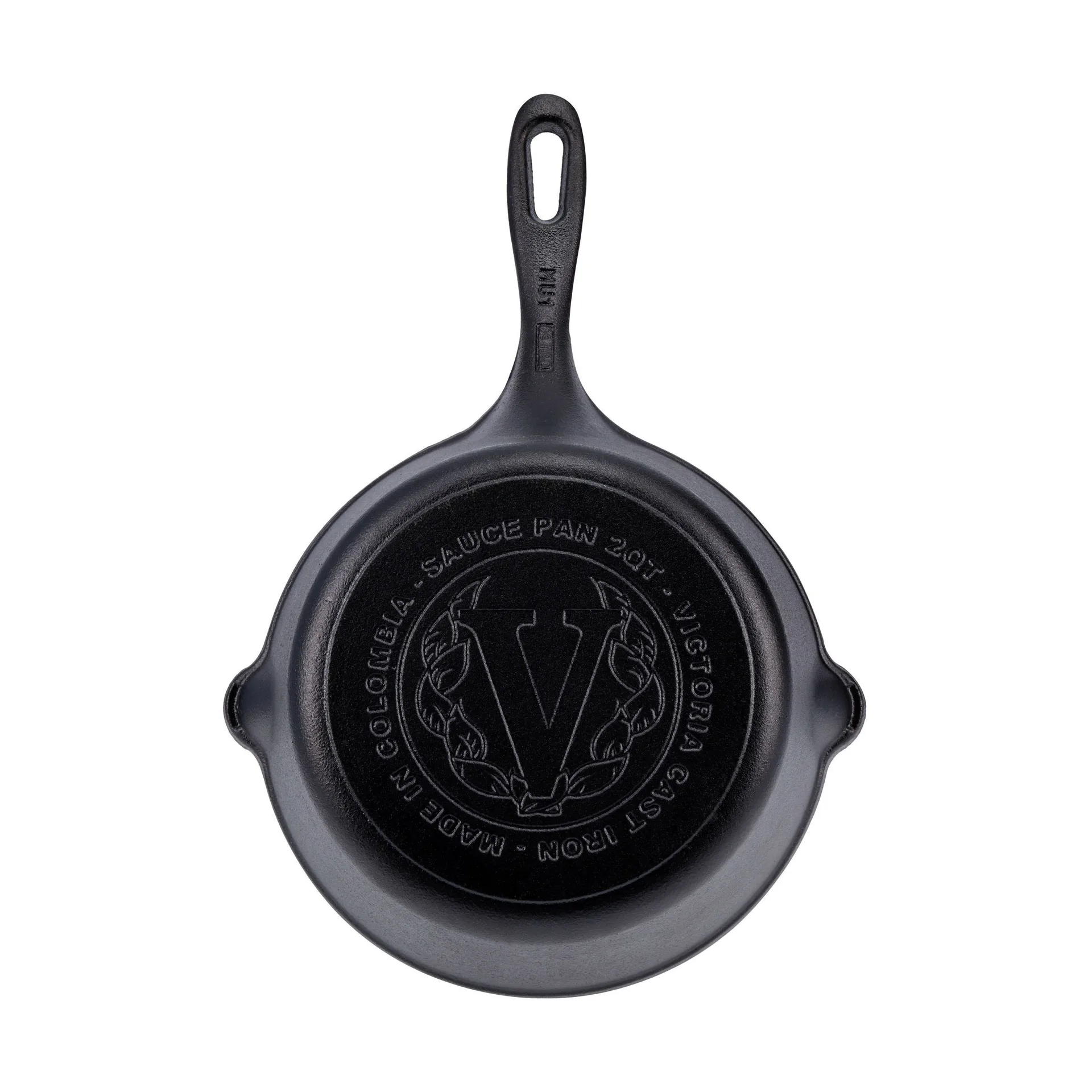 Cazuela de hierro fundido Victoria, previamente curada, 1,9 L Victoria