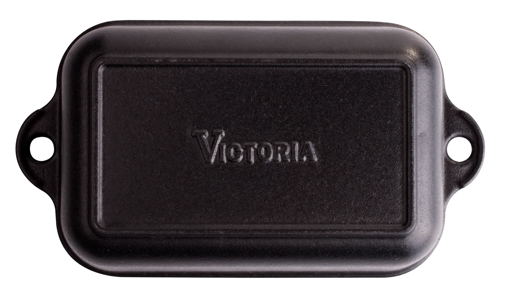 Molde para horno Victoria esmaltado de hierro fundido 12x18 cm, Negro Victoria