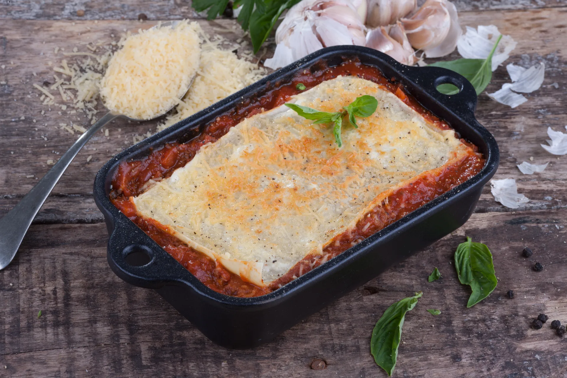 Molde para horno Victoria esmaltado de hierro fundido 12x18 cm, Negro Victoria