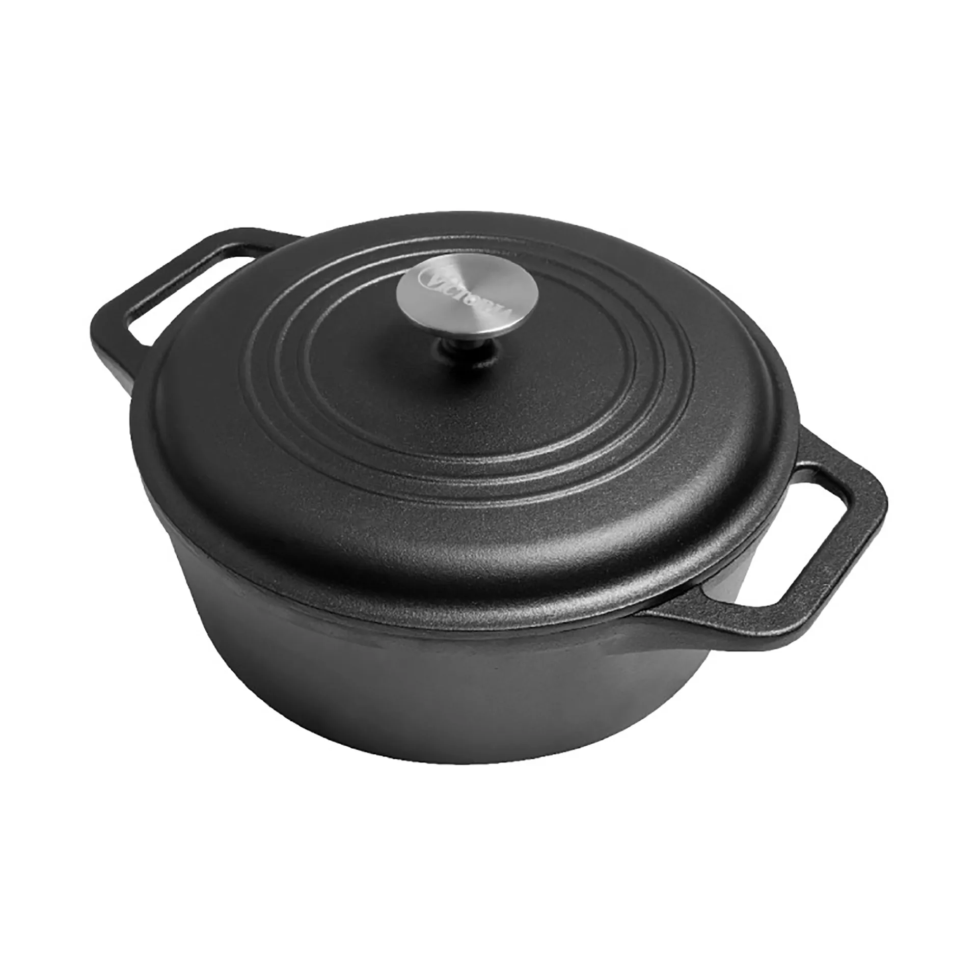 Olla de hierro fundido Victoria, previamente curada, 6,6 L Victoria
