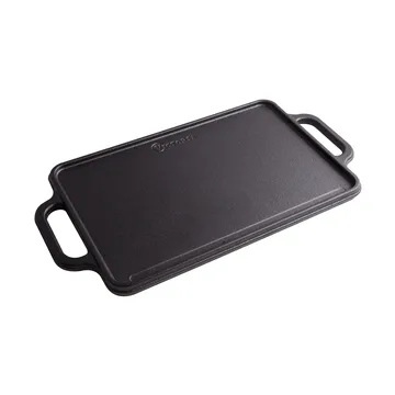 Plancha de hierro fundido reversible 21×33 cm - Negro - Victoria