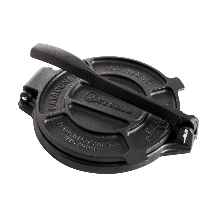 Prensa para tortillas de hierro fundido 20 cm - Negro - Victoria
