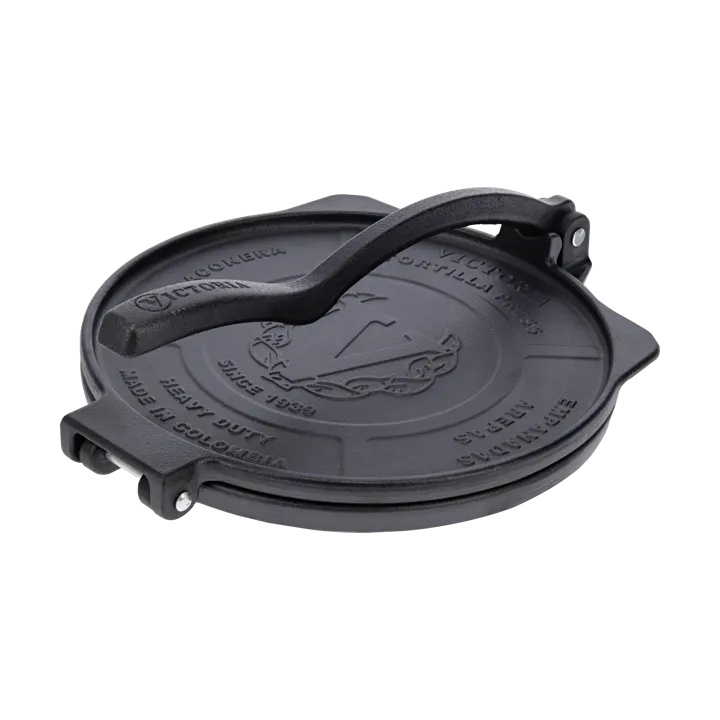 Prensa para tortillas Heavy duty Ø25 cm - Negro, hierro fundido - Victoria