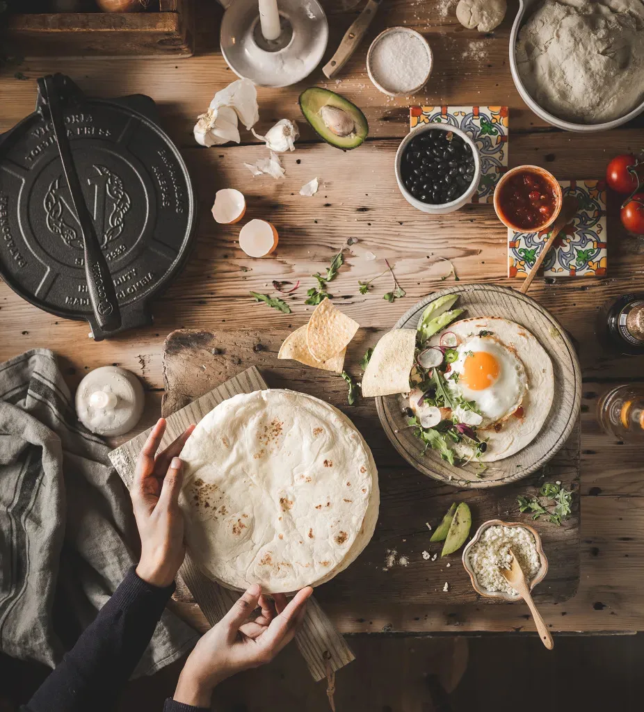 Prensa para tortillas Heavy duty Ø25 cm, Negro, hierro fundido Victoria