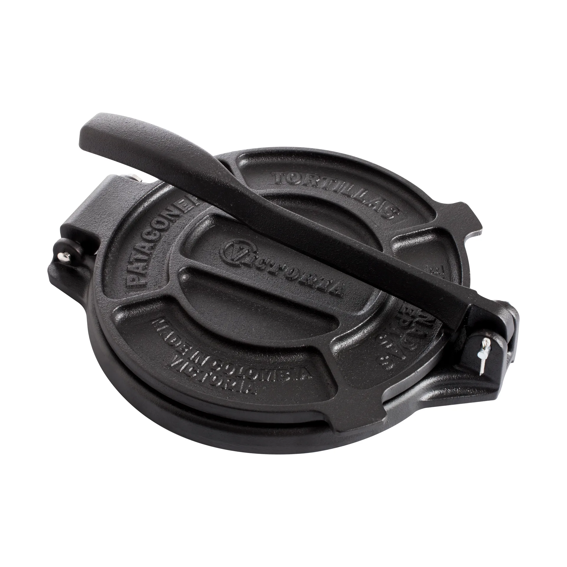 Prensa para tortillas Victoria hierro fundido 20 cm, Negro Victoria
