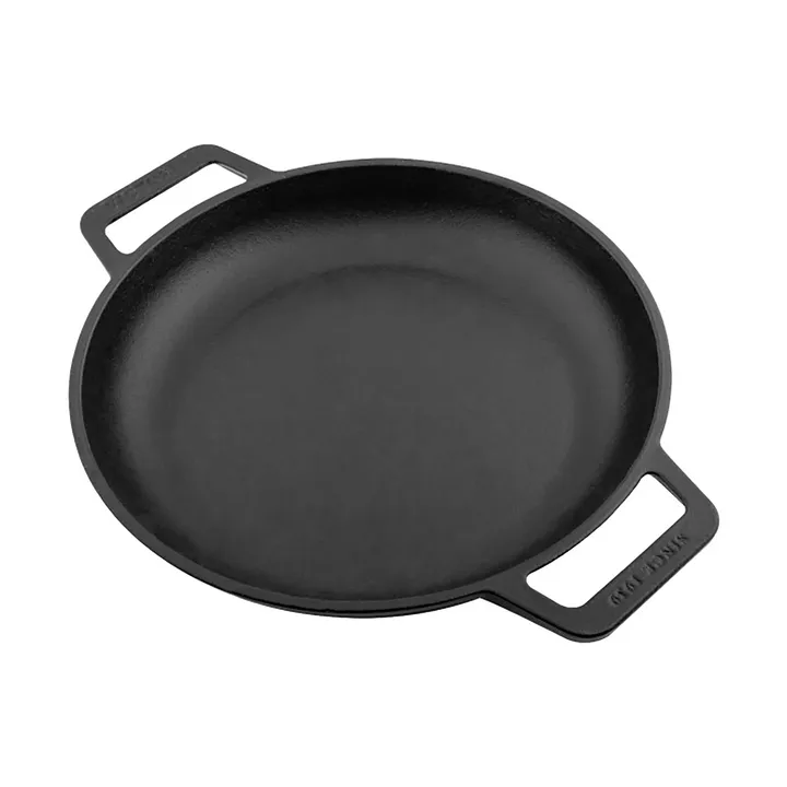 Sartén de hierro fundido plana con dos asas esmaltada - Ø25 cm - Victoria