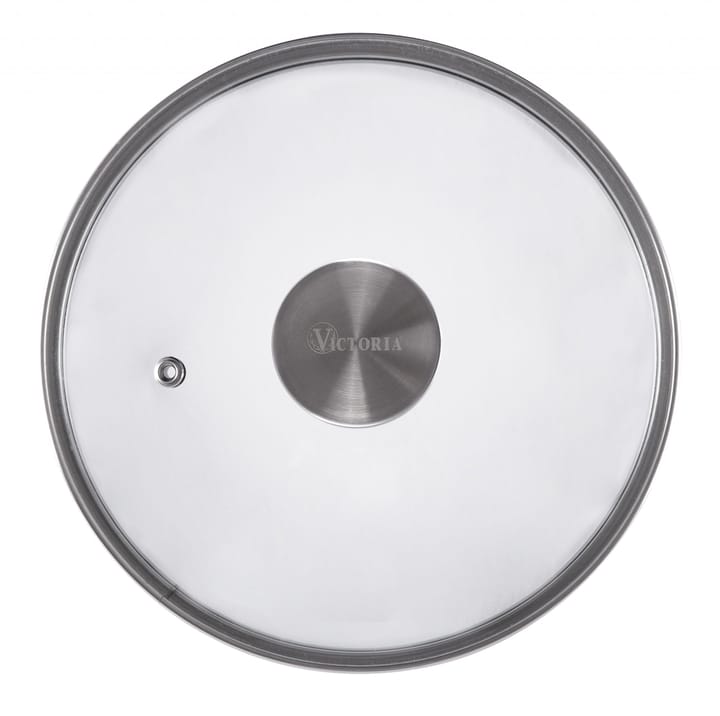 Tapa de vidrio Victoria Ø16,5 cm, Plata Victoria