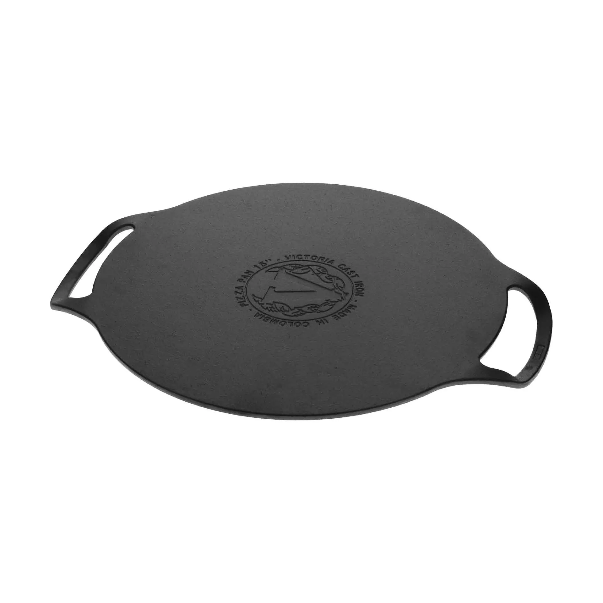 Victora pizza pan de hierro fundido con dos asas esmaltado, Ø38 cm Victoria