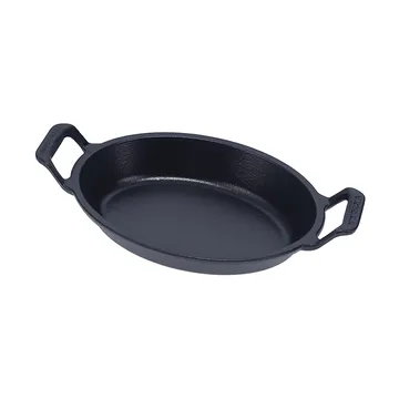 Victoria olla ovalada de hierro fundido pre-seasoned - 27,1x15,5 cm - Victoria