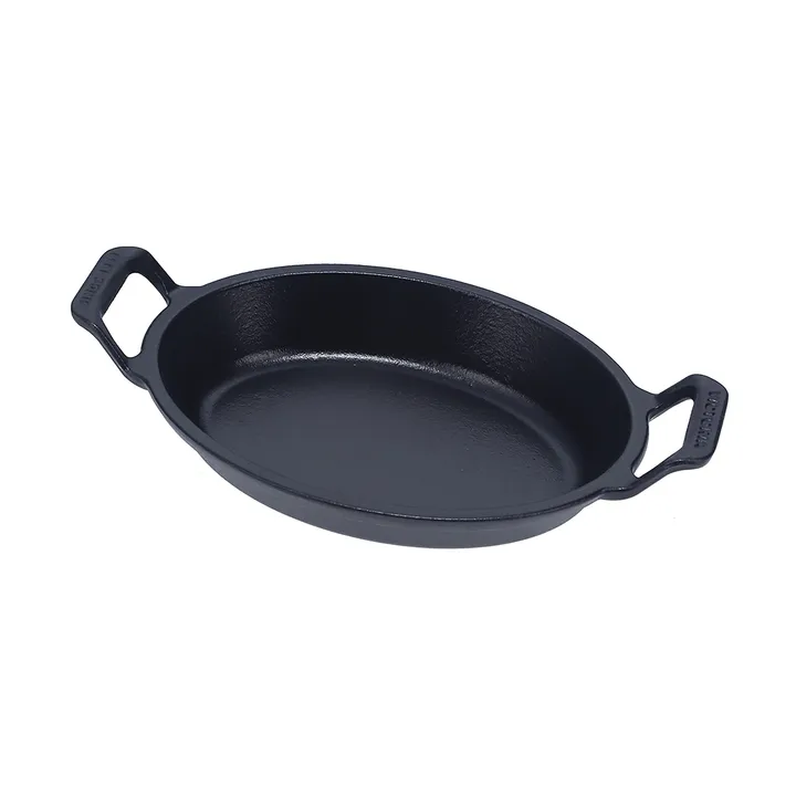 Victoria olla ovalada de hierro fundido pre-seasoned - 27,1x15,5 cm - Victoria