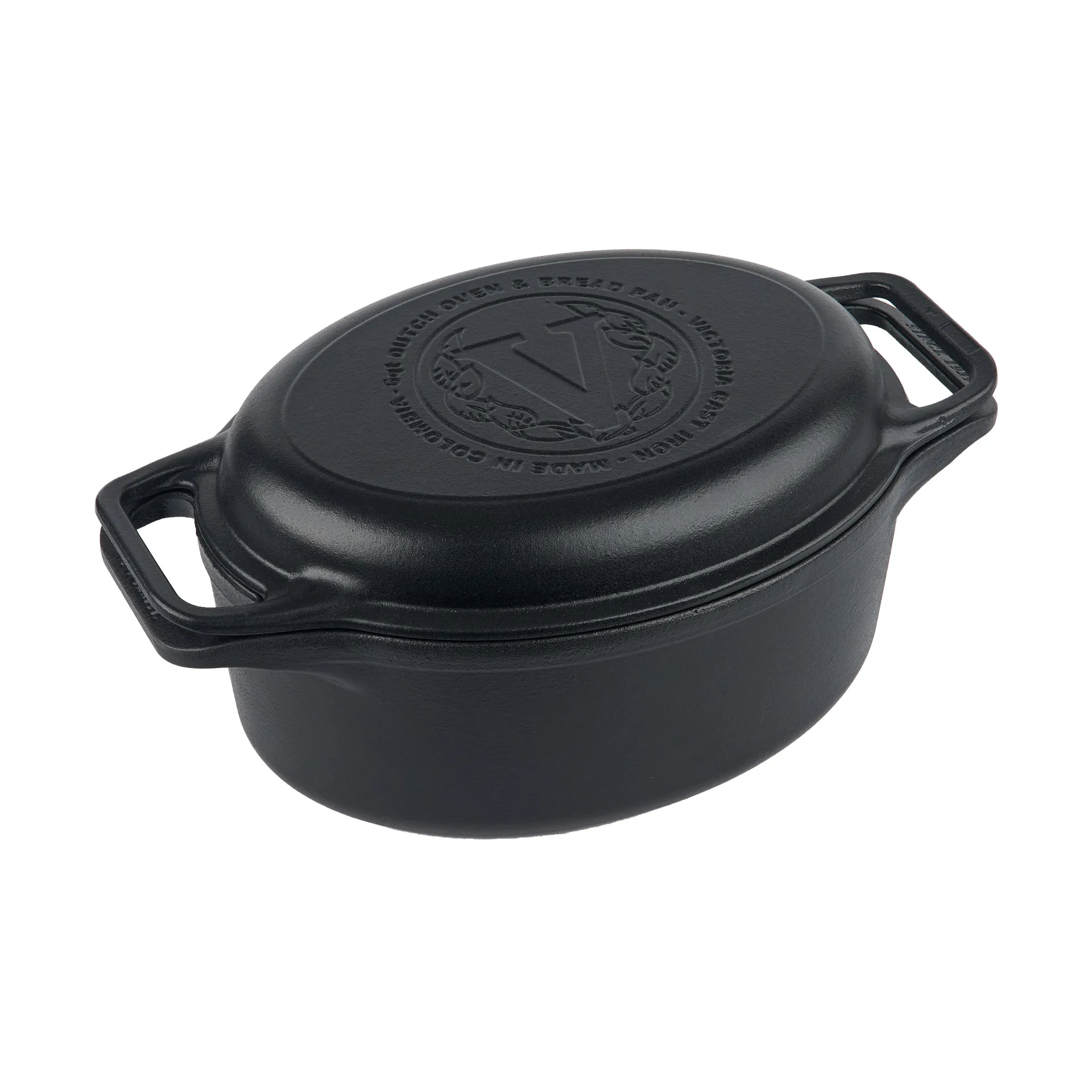 Victoria olla y sartén para pan de hierro fundido esmaltado, 2 piezas Victoria