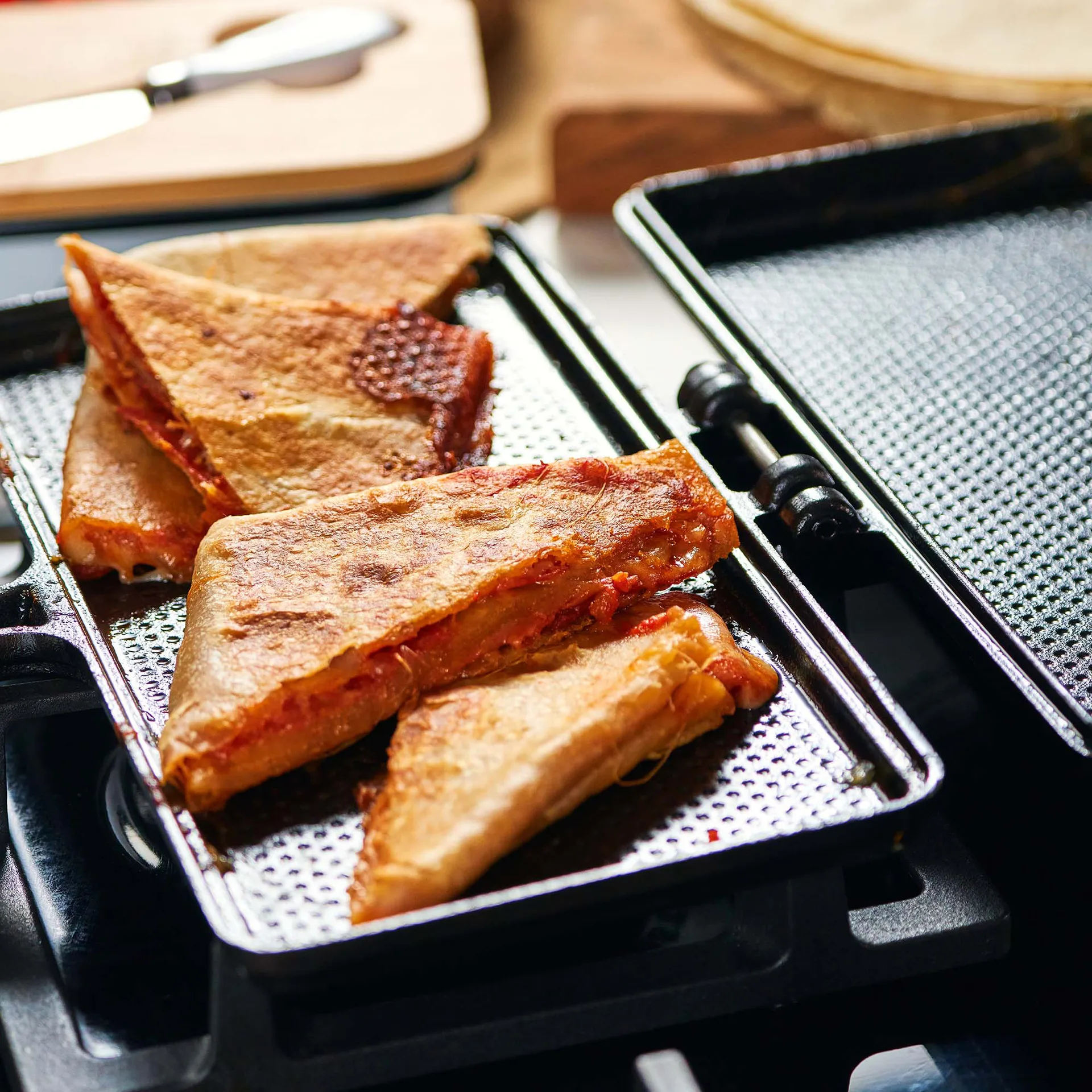 Victoria sandwich maker y panini press pre-seasoned, 34,8x27 cm Victoria