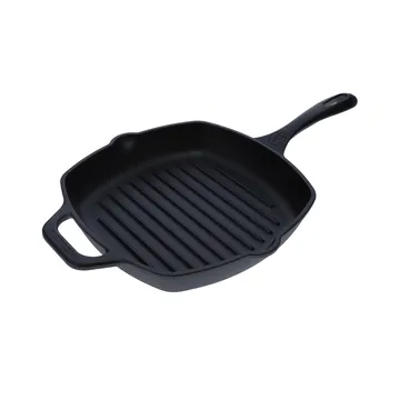 Victoria sartén grill cuadrada de hierro fundido esmaltado - 44,1x28,4 cm - Victoria