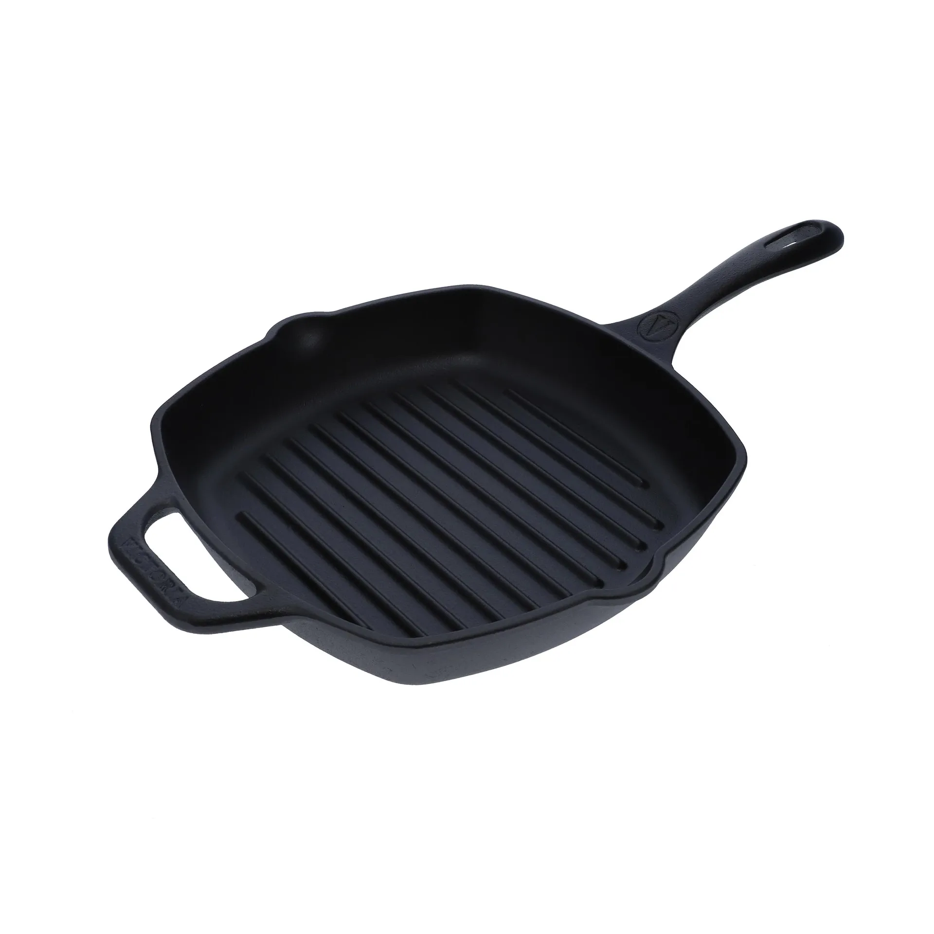 Victoria sartén grill cuadrada de hierro fundido pre-seasoned, 44,1x28,4 cm Victoria
