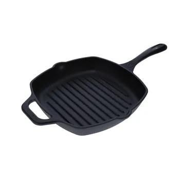 Victoria sartén grill cuadrada de hierro fundido pre-seasoned - 44,1x28,4 cm - Victoria