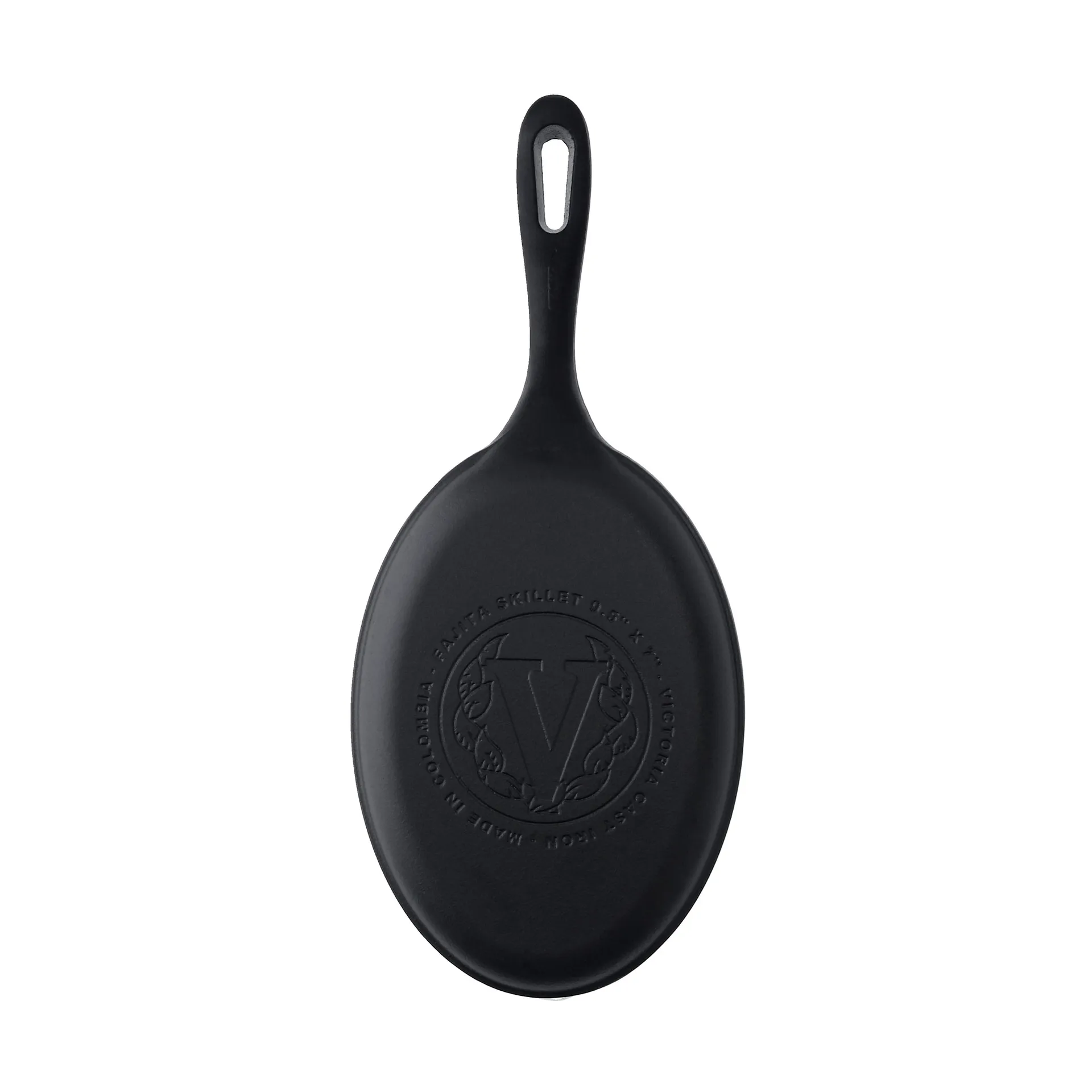 Victoria sartén para fajitas de hierro fundido esmaltado, 41x18 cm Victoria
