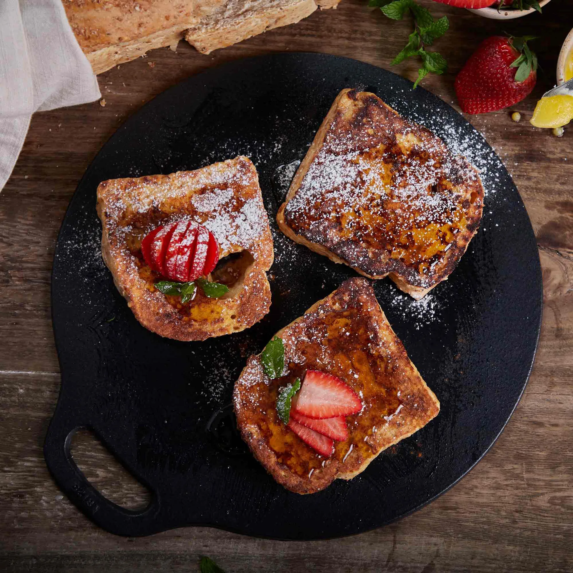 Victoria Tawa plancha de hierro fundido esmaltado, Ø38 cm Victoria